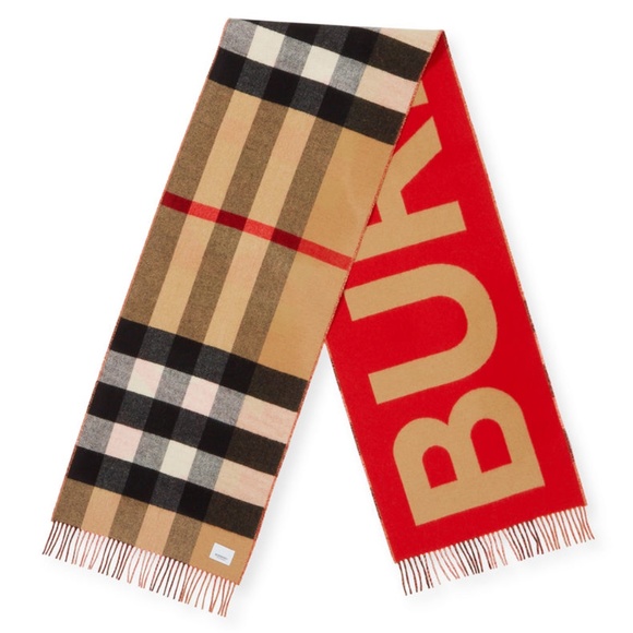 Burberry Accessories - NWT $690 Burberry Reversible Cashmere Scarf!